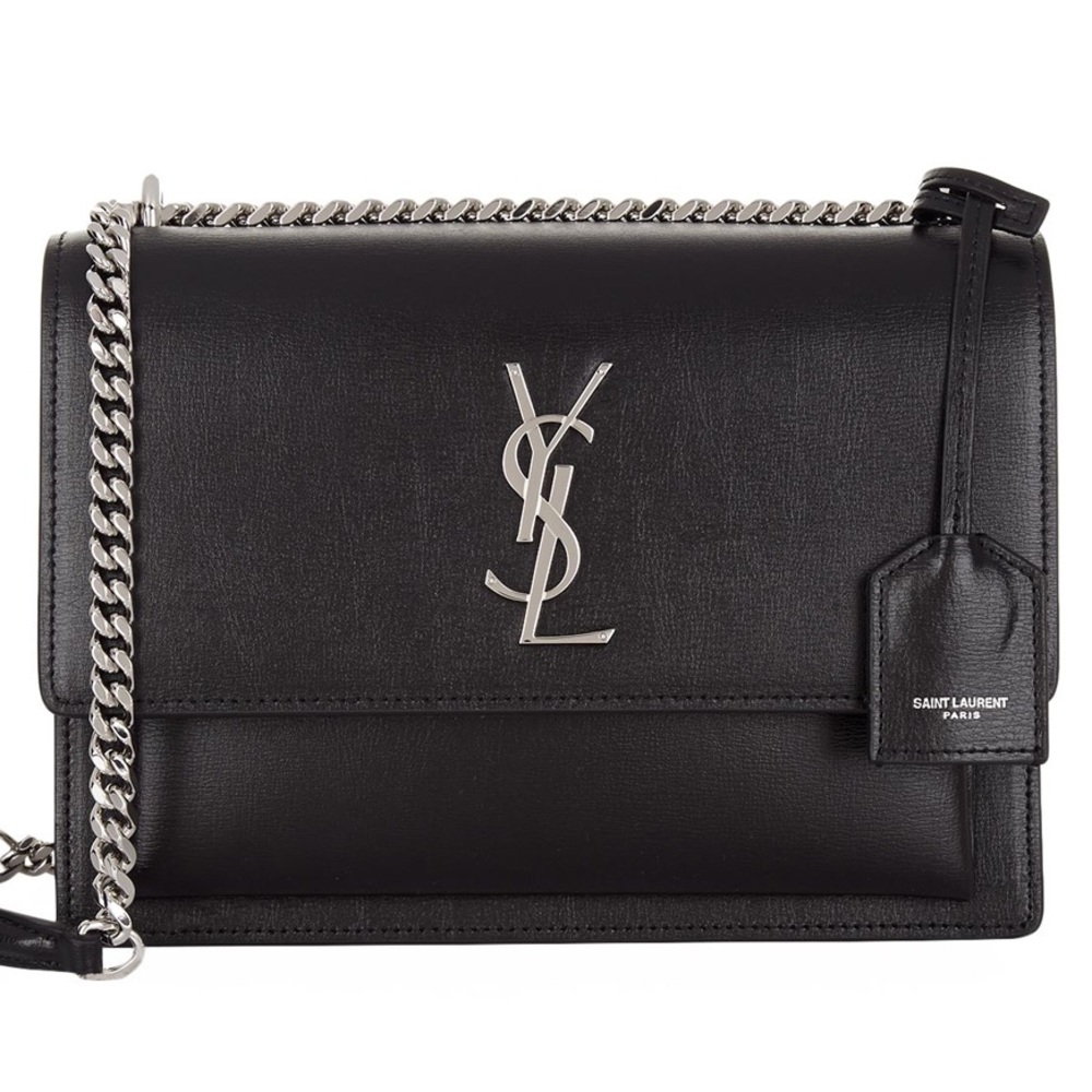 COPY - YSL sunset bag purse silver